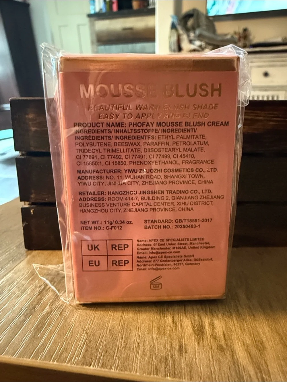 Phofay 3 in-1 Mousse Blush Cream & Lipstick Gloss-Soft Silky Creamy Texture